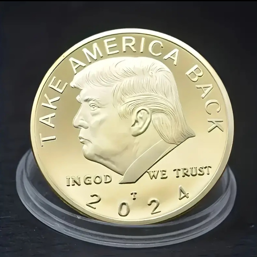 Donald Trump Gold Plated Collector‎ Medallion Coin